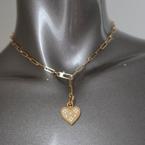 Roberto Coin 18K Venetian Princess Diamond Heart Lariat Necklace 17" $7,000 - Picture 3 of 13